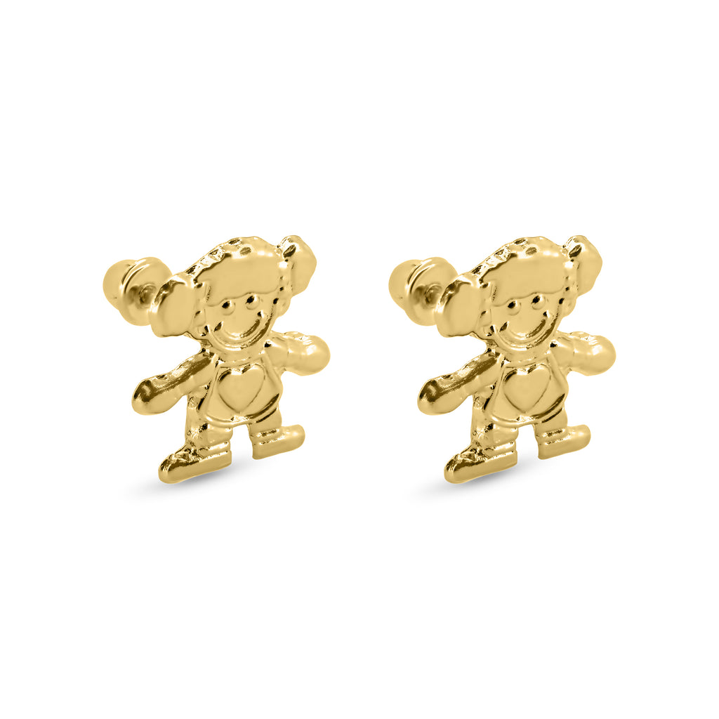 14K Gold Tapered Hoop Earrings – Baby Gold